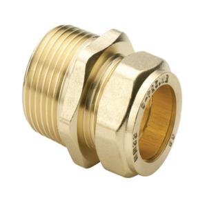 28mm x 3/4" COMPRESSION MALE IRON COUPLING