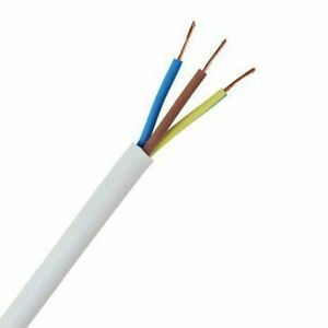 Flex Cable (White) - 1.0mm 3 core (per 100m)