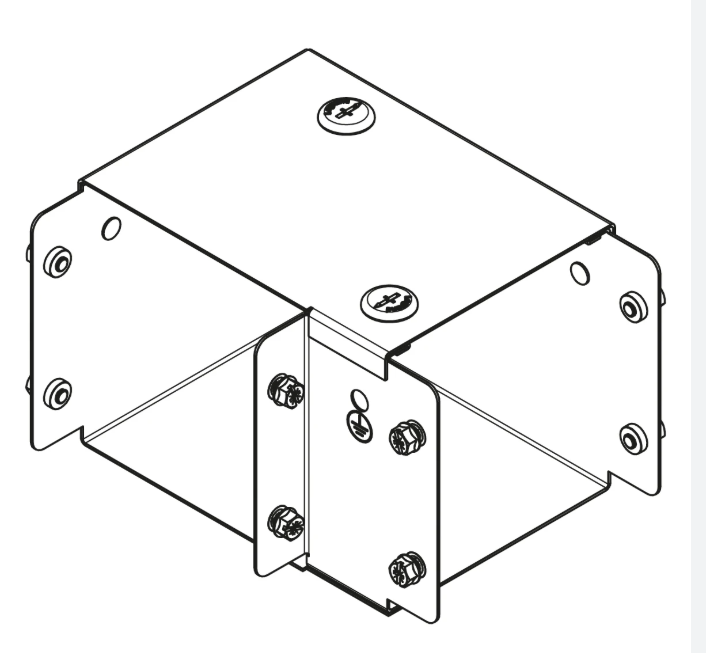 90 Deg Top Lid Square Bend 50x50mm