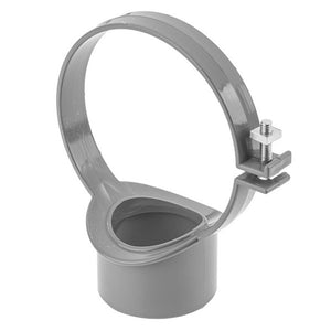 4"/110mm Strap Boss 2" Outlet - Solvent Grey - 35121