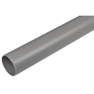 4"/110mm x 3m Plain End Pipe Solvent Grey - 35148