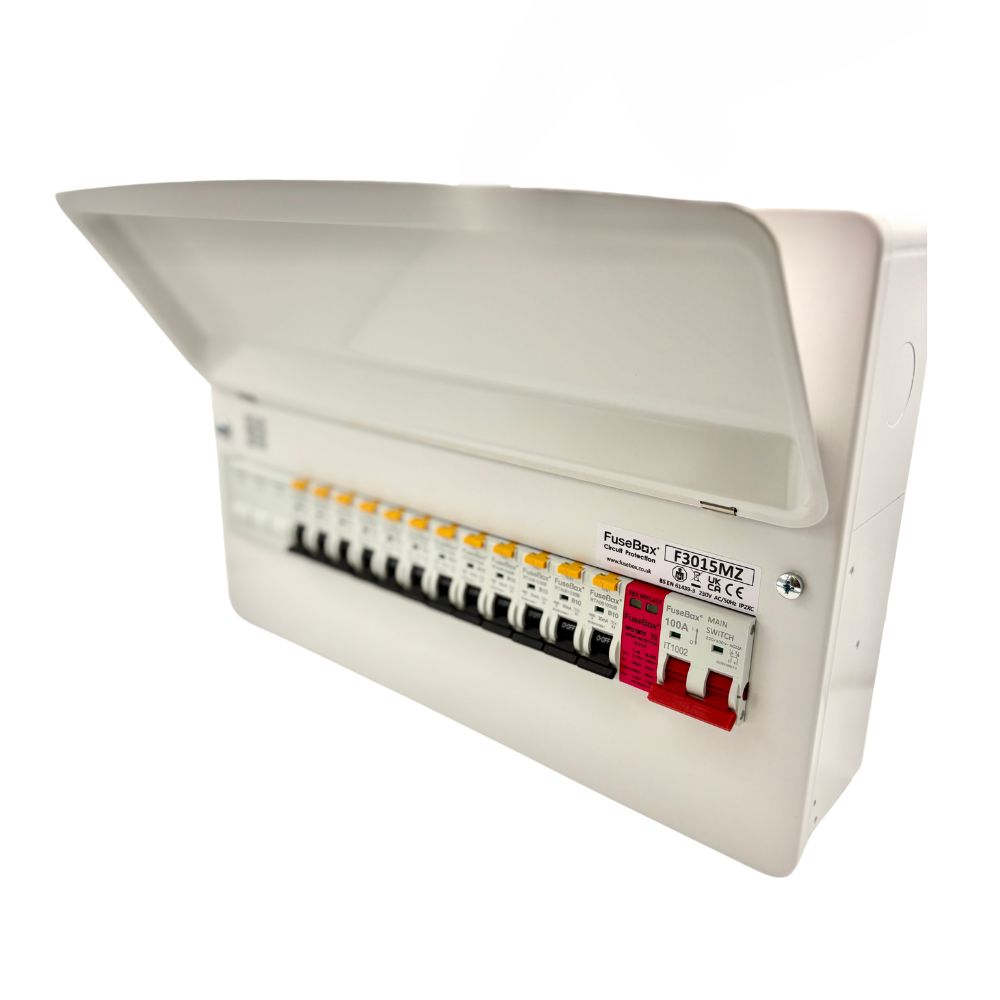 FULLY LOADED FUZEBOX F3015MZ 15 WAY 100A CONSUMER UNIT