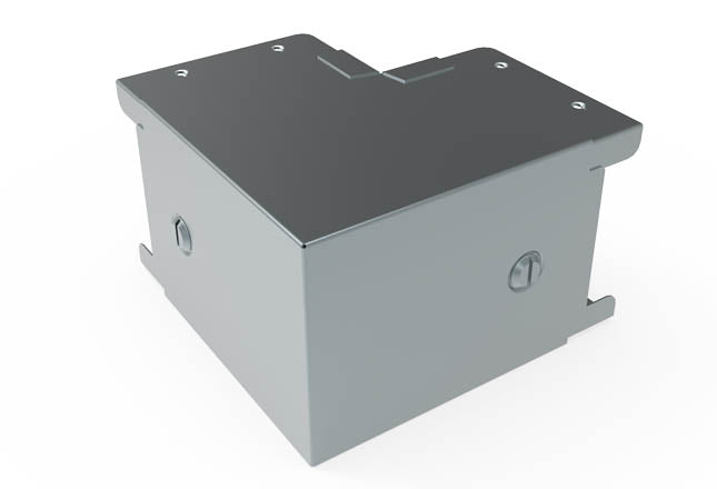 90 Deg Top Lid Square Bend 225x225mm