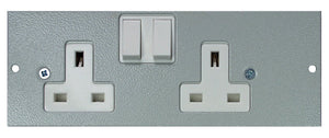 Left Hand Twin Switched Sockets - ST0290/SW/LH