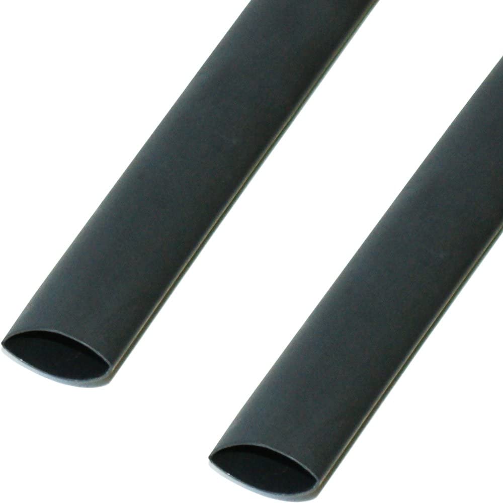 308 30151 HIS 3 BAG 1.5/0.5 PO X BK HellermannTyton Heat Shrink Tubing, Black 1