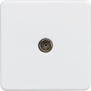 SF0100MW TV outlet (Non-Isolated) - Matt white