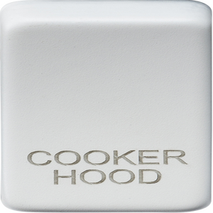 GDCOOKMW Switch cover "marked COOKER HOOD" - matt white