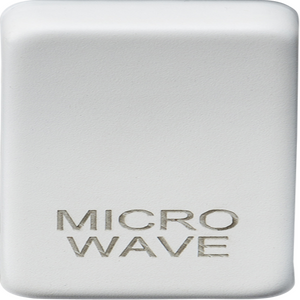 GDMICROMW Switch cover "marked MICROWAVE" - matt white