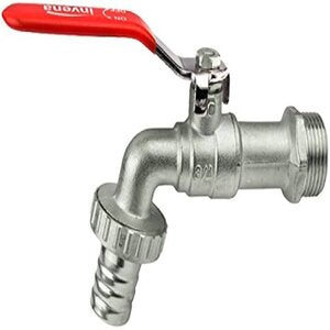 1/2" CP HOSE UNION LEVER ACTION BIB TAP - BLUE LEVER