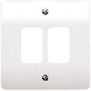 MK LOGIC K3632WHI 2G GRID FRONT PLATE