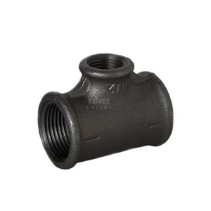 1" x 1/2" x 1" BLACK IRON REDUCED BRANCH TEE
