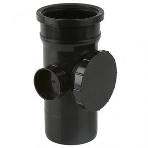 110MM BLACK PUSH FIT ACCESS PIPE