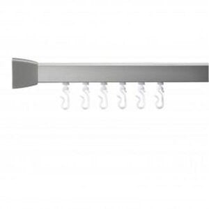 1800mm Silver Shower Curtain Rail