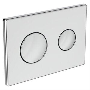 Ideal Conceala 3 Contemporary Dual Flush Plate - Chrome