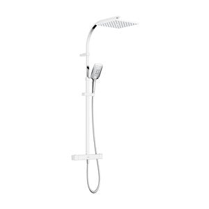 Bristan Qubo Thermostatic Bar Shower With Rigid Riser, Chrome