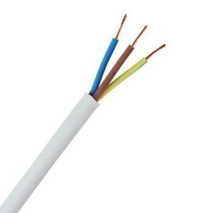 Flex Cable (White) - 2.5mm 3 core (per m)