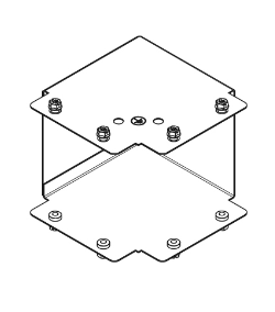 90 Deg Inside Lid Square Bend 225x225mm