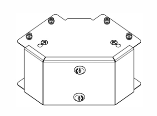 90 Deg Outside Lid Bend 225x225mm