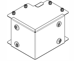 90 Deg Outside Lid Square Bend 225x225mm