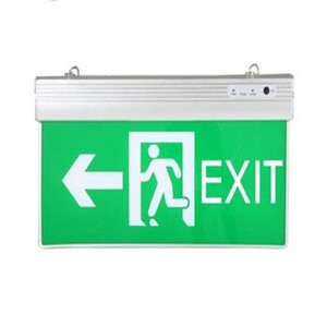 Emergency exit sign insert for the hanging sign (Pointing Left)