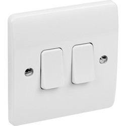 MK 2 GANG 2 WAY SWITCH K4872WHI