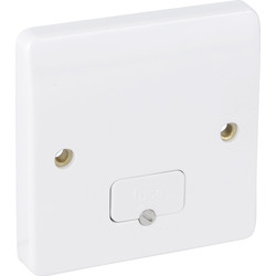 MK LOGIC K337WHI UNSWITCHED FUSED SPUR 13A C/W FLEX OUTLET