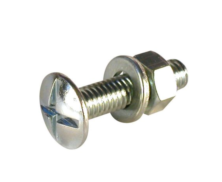 M6X12 ROOFING BOLT & NUT (box of 200)