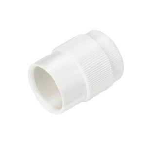 20mm Male Adaptor with Lockring White