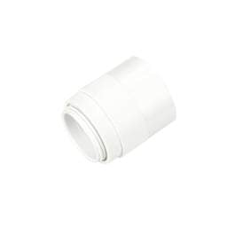 25mm Male Adaptor with Lockring White