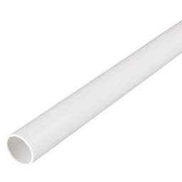 25mm PVC Round Conduit Light Gauge White (3m Length)