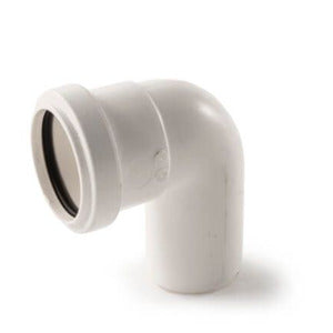 FloPlast Push-fit Swivel Bend - 91.1/4° x 40mm White (High Temp)