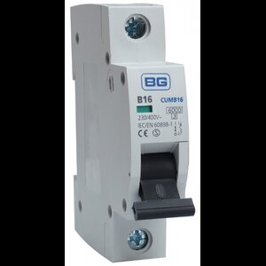 BG CUMB16−01 MCB SP TYPE B 16A 6KA