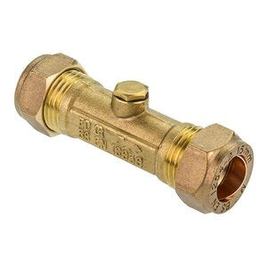 15MM BRASS COMPRESSION DOUBLE CHECK VALVE