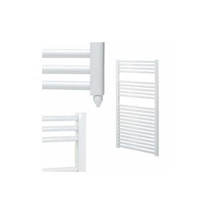 125W WHITE ELECTRIC TOWEL RAIL - 500 X 1200MM