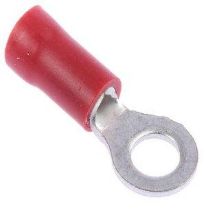 RING TERMINAL RED 4MM - PER 100