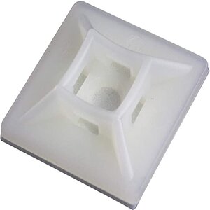 WHITE CABLE TIE BASE - 28 X 28MM (EACH)