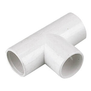 3/4" WHITE OVERFLOW SOLVENT TEE