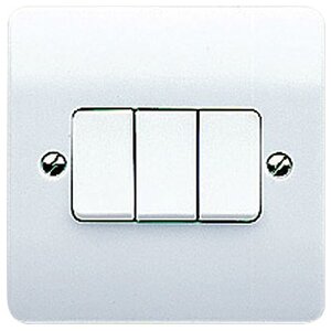 MK 3 GANG 2 WAY SWITCH K4873WHI