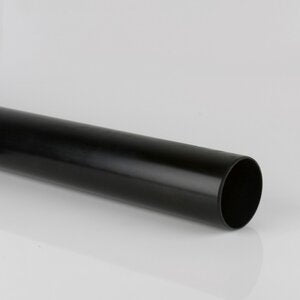 Brett Martin BS403 110mm Black Solvent Weld Soil Pipe - 3m Length