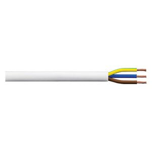 Butyl Flex Cable (White) - 2.5mm 3 core (per 100m)