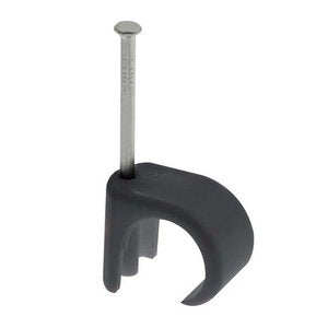 5 - 7MM ROUND BLACK CLIP - PER BOX (100)