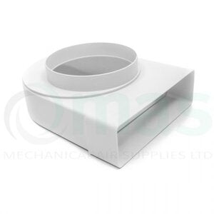 220x90mm Rectangle to Round Adaptors 150mm