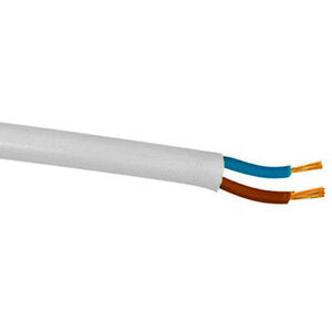 CABLE 3182Y 2C FLEX PVC 0.5MM WHI (100M)