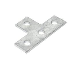 4 Hole Flat Tee Plate for Strut