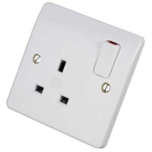 MK K2757WHI SOCKET 1G DUAL EARTH 13A